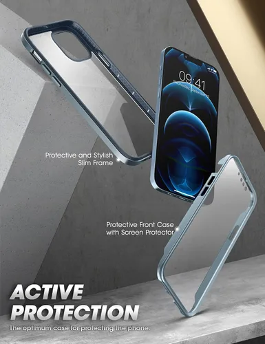 Vista 3 de SUPCASE UB - Funda Edge Pro Series para iPhone 13 Pro Max (lanzamiento 2021) de 6.7 pulgadas, funda protectora transparente de marco delgado