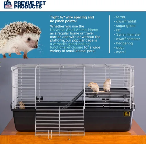 Vista 2 de Prevue Pet Products 528 Hogar Universal para Mascotas Pequeñas, Gris Oscuro
