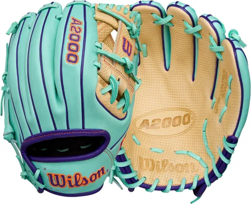 Vista 17 de Wilson Guantes de béisbol A2000® para invierno 2025 Rubio/Real/Amarillo