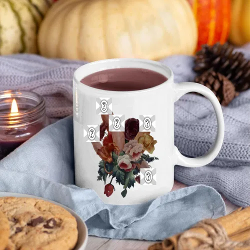 Vista 5 de Taza de café divertida con mensaje oculto, regalo de elefante blanco para adultos, taza de café de cerámica de ramo feo, idea de regalo hilarante