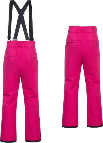 Vista 8 de CREATMO US Pantalones de nieve para mujer, baberos de esquí, impermeables, aislados, invierno y snowboard