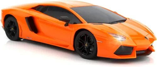 Vista 10 de QUN FENG RC Automóvil de control remoto con diseño 1:18 Lamborghini Aventador, eléctrico y deportivo, para carreras, modelo con licencia, para niños