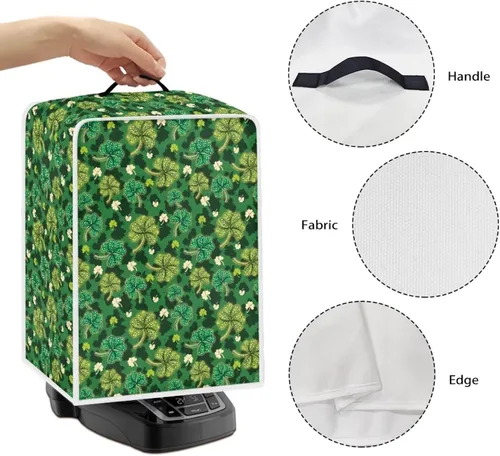 Vista 39 de Funda para cafetera, poliéster, azul, se adapta a la mayoría de máquinas de café estándar, protector resistente al polvo, huellas dactilares Playa