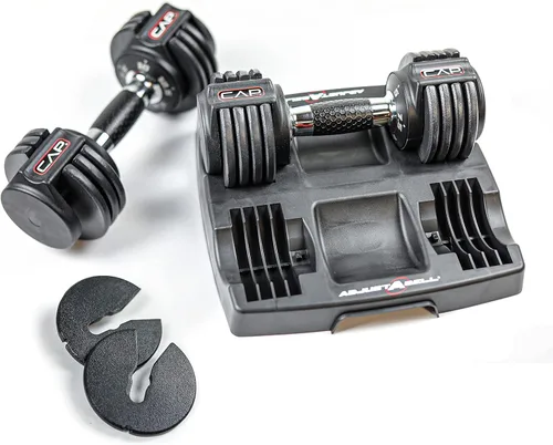 Vista 13 de CAP ADJUSTABELL - Juego de mancuernas ajustables de selección rápida de primera calidad para entrenamiento de fuerza, individuales y pares, 12.5