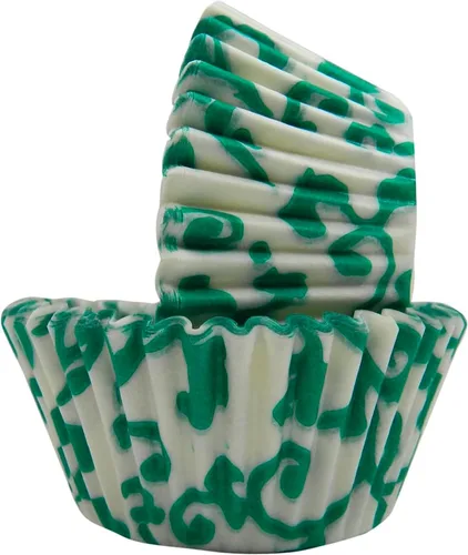 Vista 27 de Regency Wraps Vasos para hornear de grado profesional a prueba de grasa, paquete de 40 unidades, forros estándar, guingam negro, para cupcakes Negro