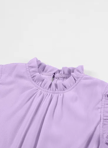 Vista 7 de blibean Vestidos elegantes con cinturón para niñas de 4 a 13 años