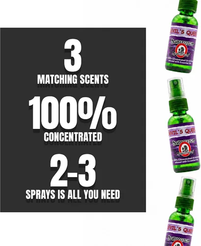 Vista 4 de Blunteffects Blunt Effects - Ambientador 100% concentrado para coche/hogar Oder Neutralizing Spray (paquete de 3) [Elige el aroma] (Devil's Queen)