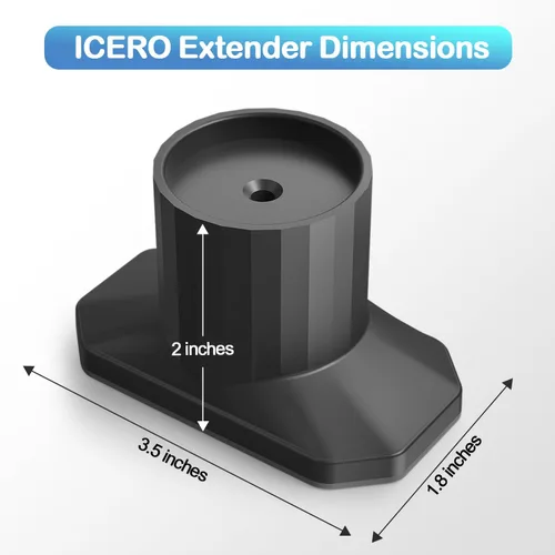 Vista 3 de ICERO Protector de pared extensor para puerta de bebé (paquete de 4) Kit de extensión de puertas montadas a presión que extiende puertas