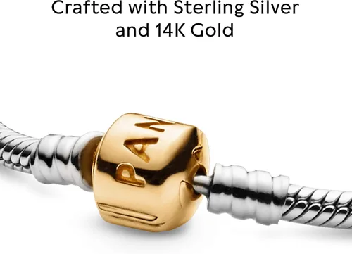 Vista 4 de PANDORA Jewelry Moments Snake Chain Charm Bracelet