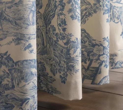 Vista 9 de Maison d' Hermine - Cortinas de 100% algodón, dos paneles, con filtro de luz, para sala de estar, dormitorio, con varilla y bolsillos de presillas