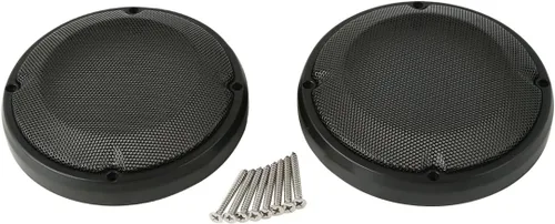 Vista 2 de TCT-MOTORPARTS Cubierta de parrilla de altavoz con tapa de alforja de 6.5 pulgadas para Harley Touring Electra Glide 1983-2023