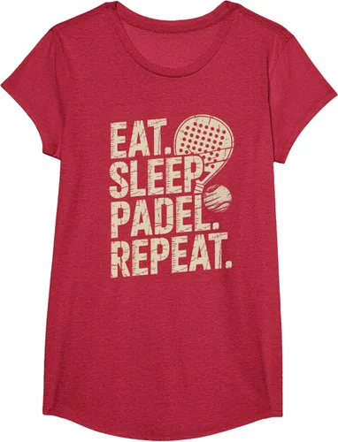 Vista 47 de Camiseta Eat Sleep Padel Repeat Padel Jugador de Tenis