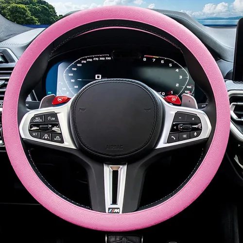 Vista 12 de JDDRY Funda para volante, protector de silicona para volante, funda universal para volante de vehículo, funda protectora para volante