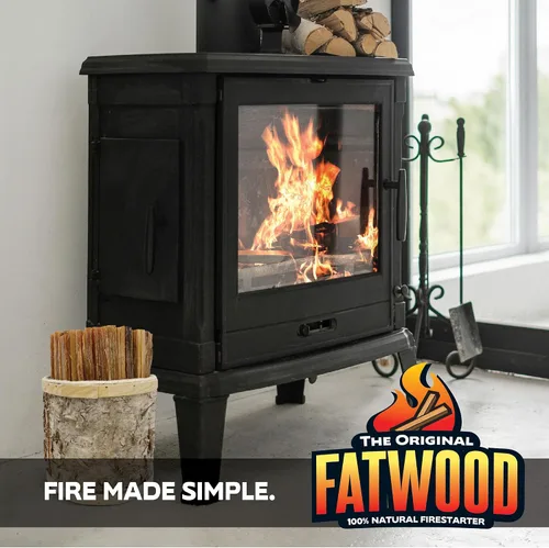 Vista 9 de Firestarter de madera de pino totalmente natural para chimenea, quimeneas, parrilla o estufas de pellets y leña, cubo de abedul de 5 libras