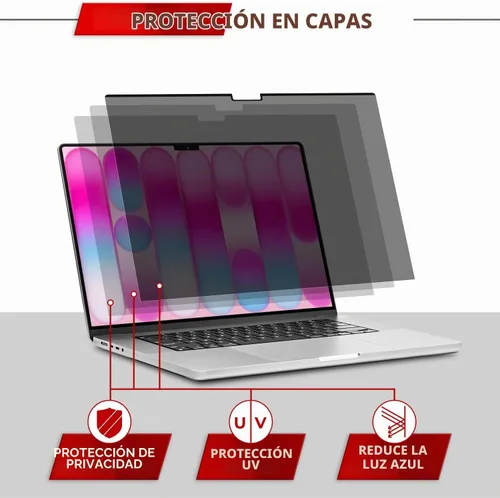 Vista 7 de SightPro Pantalla magnética de privacidad para MacBook Neo de 13 pulgadas (2026, A18 Pro), protector y protector de filtro de privacidad extraíble