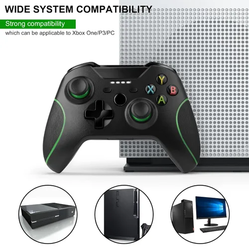 Vista 6 de Wireless Controller Compatible with Xbox OnePC - 2.4GHz Game Controller Built-in Dual Vibration Gamepad Compatible with Xbox OneOne SOne XOne Series