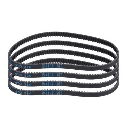 Vista 9 de uxcell 4 piezas HTD-3M Correa de Distribución de Goma 48 Dientes, Longitud de Paso 144mm x Ancho 6mm x Altura 2.4mm, Correa de Polea de Distribución