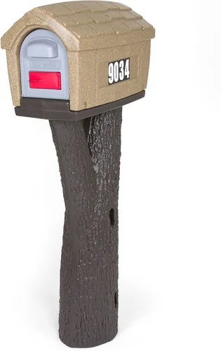 Vista 14 de Simplay3 USPS T4 - Cubierta para buzón y poste XL con construcción duradera de doble pared, diseño resistente a la intemperie, color negro