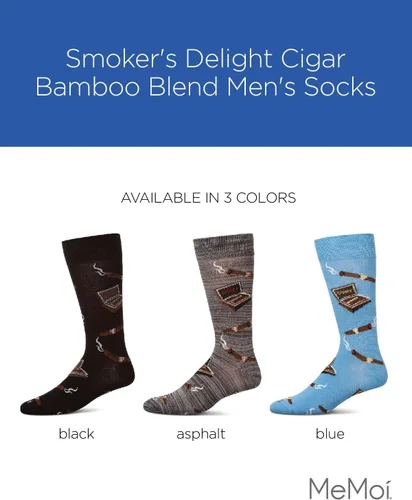 Vista 2 de MeMoi Smoker's Delight Cigar Rayan Blend - Calcetines para hombre