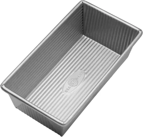 Vista 8 de Molde de aluminio USA Pan, para hacer pan de molde de 1 libra, gris