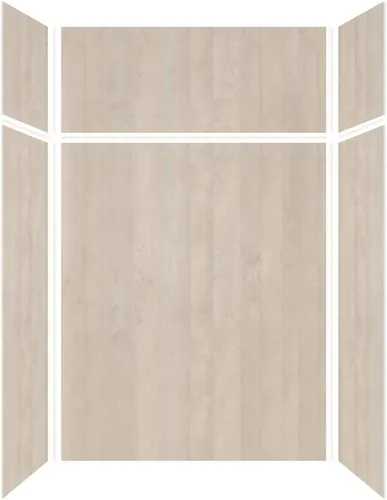 Vista 12 de Transolid EWKX363696-41 Expressions - Kit de pared de ducha de 6 paneles con extensión, 36 pulgadas de largo x 36 pulgadas de ancho x 96 pulgadas