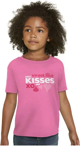 Vista 5 de Camiseta Hershey's Sweet Like Kisses XO Candy para niñas