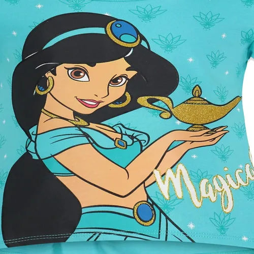 Vista 8 de Disney Princess Mulan Rapunzel Moana Tiana 4 Pack Short Sleeve Graphic T-Shirt