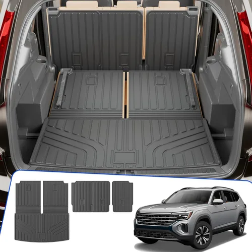 Vista 27 de Rongtaod Alfombrilla para maletero y respaldo para Jeep Grand Cherokee L