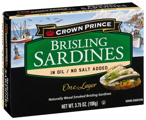 Vista 15 de Crown Prince Sardinas de una capa, estilo mediterráneo, latas de 3.75 onzas (paquete de 12)