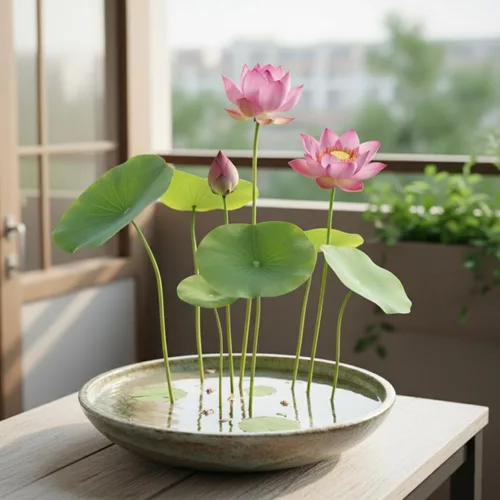 Vista 2 de Semillas de flor de loto, más de 32 semillas de loto, semillas de lirio de agua, rosa