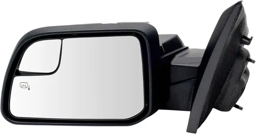 Vista 95 de TRQ Espejo plegable con calefacción eléctrica del lado del conductor con indicador de punto ciego pintura a juego negro liso compatible con Kia