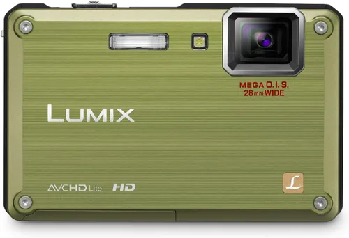 Vista 2 de Panasonic Lumix DMC-TS1 Cámara digital de 12MP con zoom estabilizado de imagen óptica MEGA gran angular de 4.6x y LCD de 2.7 pulgadas (verde)