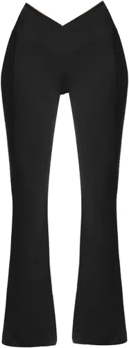 Vista 7 de Ljdkusp Leggings acampanados para mujer, cintura alta, suaves, pantalones de yoga con parte inferior acampanada, control de abdomen, leggings