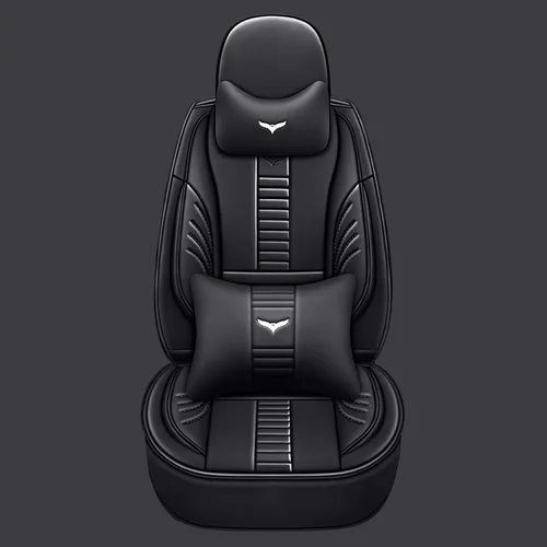 Vista 8 de Fundas de asiento de automóvil de lujo de 2 asientos para Jeep 1999-2025 95% modelos, diseño de bolsa de almacenamiento trasera, almohada Línea