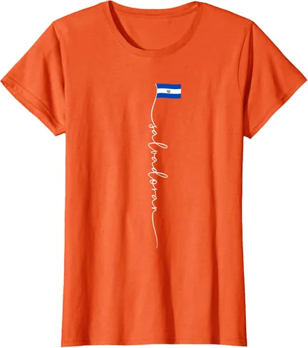 Vista 54 de Camiseta con la bandera salvadoreña de El Salvador