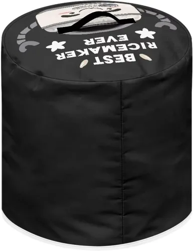 Vista 2 de Dolyues Divertida cubierta antipolvo para olla de arroz con bolsillos, cubierta de olla a presión, cubierta redonda para freidora de aire con mango