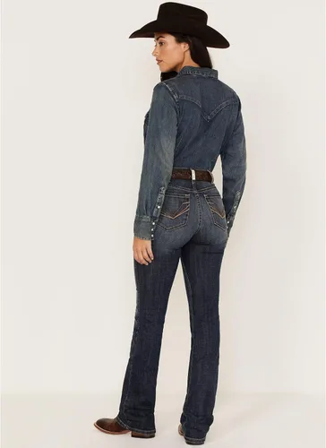 Vista 3 de ARIAT Jean de tiro alto Fernanda para mujer R.e.a.l