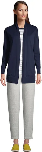 Vista 4 de Lands' End womens Long Sleeve Open Cardigan Sweater