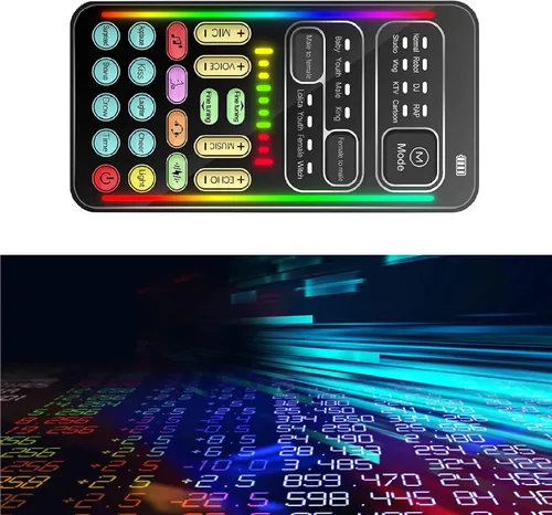 Vista 8 de Ejoyous Cambiador de voz portátil, ABS portátil multifuncional de mano Disguiser de sonido con 8 efectos de sonido para teléfono móvil, computadora
