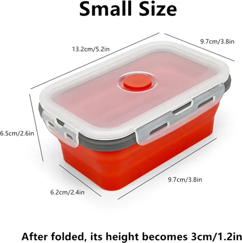 Vista 2 de CCyanzi ECOmorning - Recipientes de silicona para almacenamiento de alimentos, 3 piezas, cuenco de silicona plegable con tapas de silicona