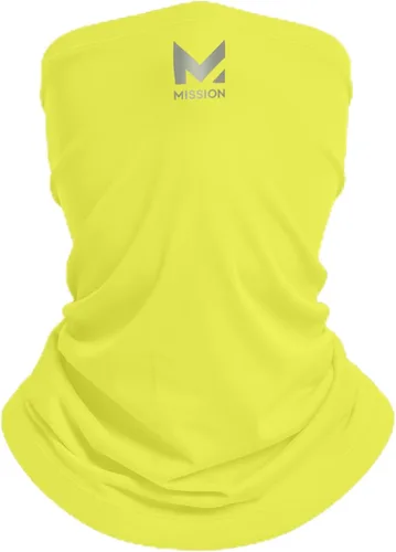 Vista 9 de MISSION Polaina de cuello refrescante, polainas de cuello para todo tipo de clima para hombres y mujeres Negro