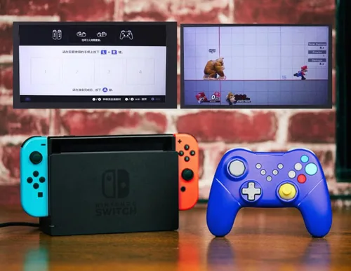 Vista 4 de Retro Fighters Duelist Wireless Controller For Use With Nintendo Switch And PC Wireless Gamepad Blue Switch Controller