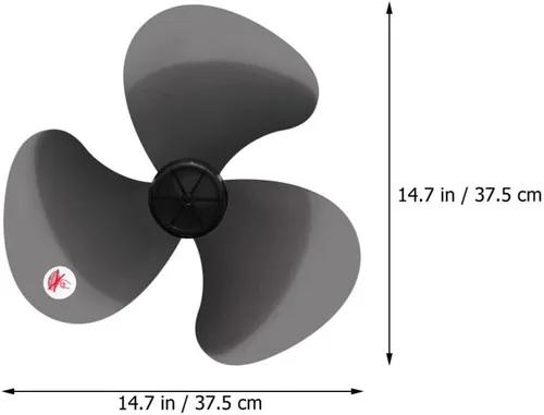 Vista 3 de DOITOOL Repuesto de cuchilla de ventilador de plástico de 16 pulgadas con cubierta de tuerca, 3 hojas universales para ventiladores de pie, pedestal