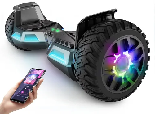 Vista 10 de LIEAGLE Scooter, Self Balancing Scooter with Bluetooth Speaker LED Lights Wheels,Dual 300w Motors, 7.5 mph Max Speed & 8.5 Miles Max Range, for
