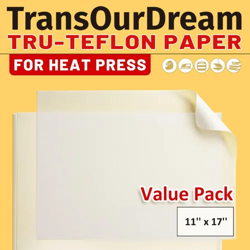 Vista 4 de TransOurDream Papel de transferencia imprimible para piel transparente (8.5 x 11 pulgadas) para impresora láser/inyección de tinta, bricolaje