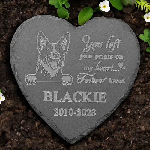 Vista 9 de Piedra conmemorativa de Golden Retriever, estatua de Golden Retriever, placa conmemorativa de Golden Retriever, regalos conmemorativos de Golden