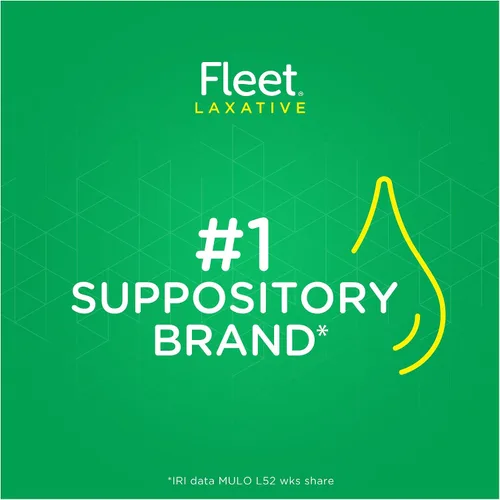 Vista 4 de Fleet Supositorios líquidos de glicerina para aliviar el estreñimiento, laxante rápido y eficaz sin estimulantes, 4 botellas por paquete, 0.3 fl oz