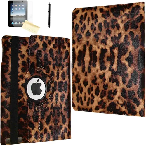 Vista 8 de Funda iPad 2, Funda iPad 3, Funda iPad 4, JYtrend (R) Soporte Rotatorio cierre magnético auto encendido/ apagado para iPad 2/3/4 A1395 A1396 A1397