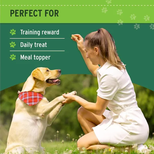 Vista 5 de Nutri Bites Golosinas de hígado de res liofilizado para perros y gatos Golosinas saludables para entrenamiento de mascotas o complemento de comida