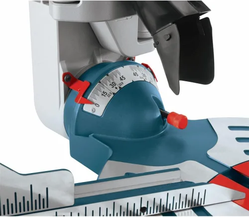 Vista 9 de Bosch Power Tools - Sierra de inglete deslizante con doble bisel, cable de 12 pulgadas y hoja de sierra con 60 dientes, 15 amperios, GCM12SD